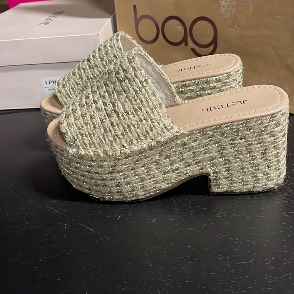 Woven Platform Sandals
